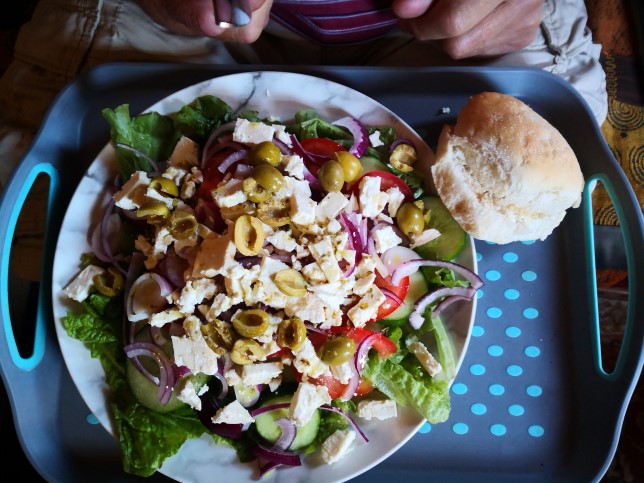 A Greek salad