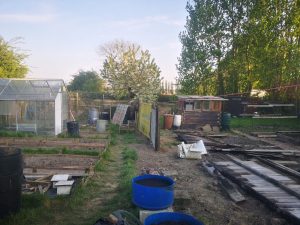 Boundary fence taken down