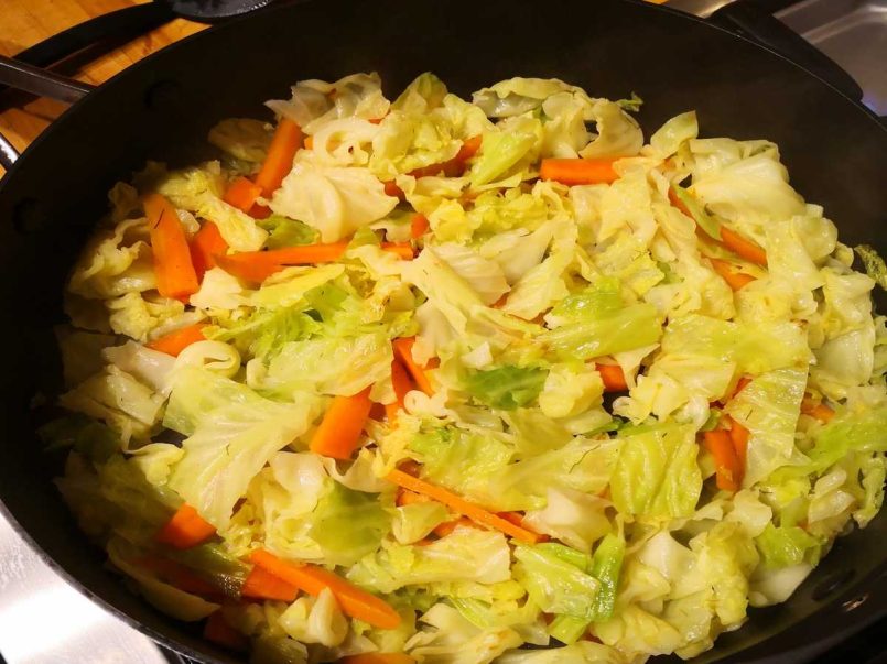 Cabbage carrot and fennel medley