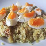 Leek and smoked salmon kedgeree