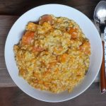 Roasted carrot, sweet potato and sage risotto