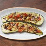 Stuffed Balsamic Courgettes