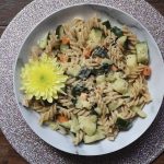 Courgette and carrot summer pasta