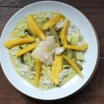 Fish, french bean and mango curry recipe