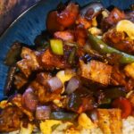 Honey ginger tofu with vegetables and cashew nuts