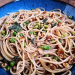 Buttery Sage, Pea and Walnut Spaghetti