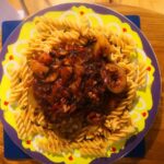 Mushroom and walnut bolognese